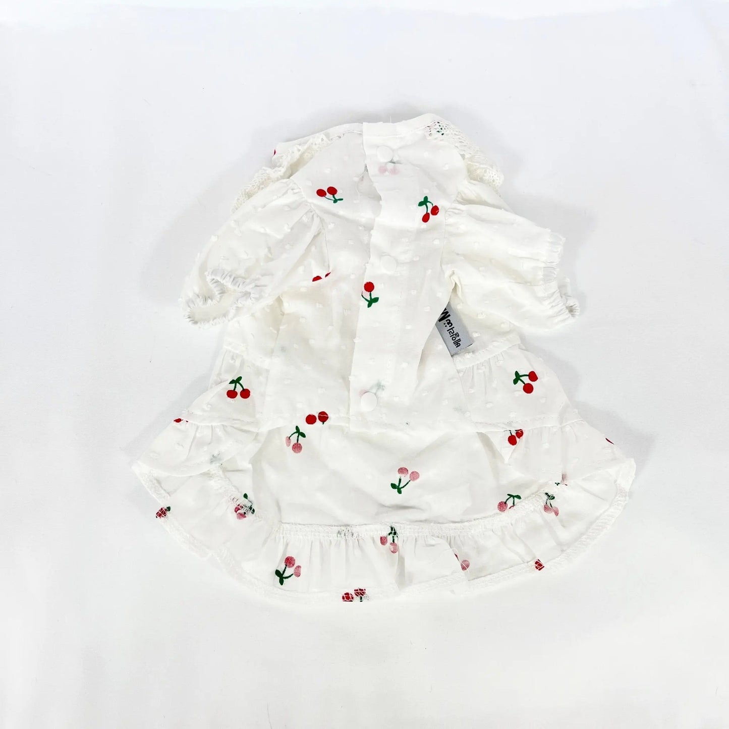 Cherry Blouse Puff Sleeves One - piece 【size M】 - LIKE ME