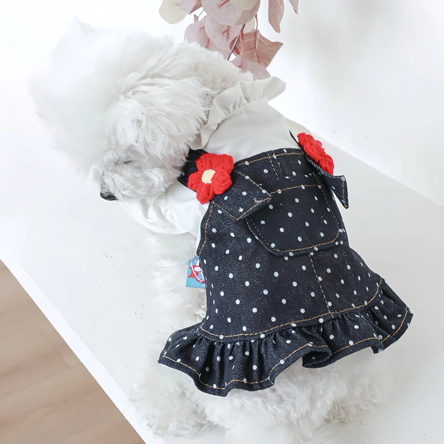 Frilled Shirt × Denim Overalls One - piece - LIKE ME