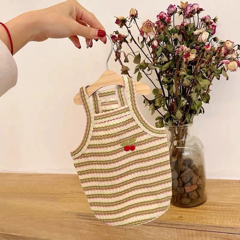 Fruit Striped Knit Tank - LIKE ME