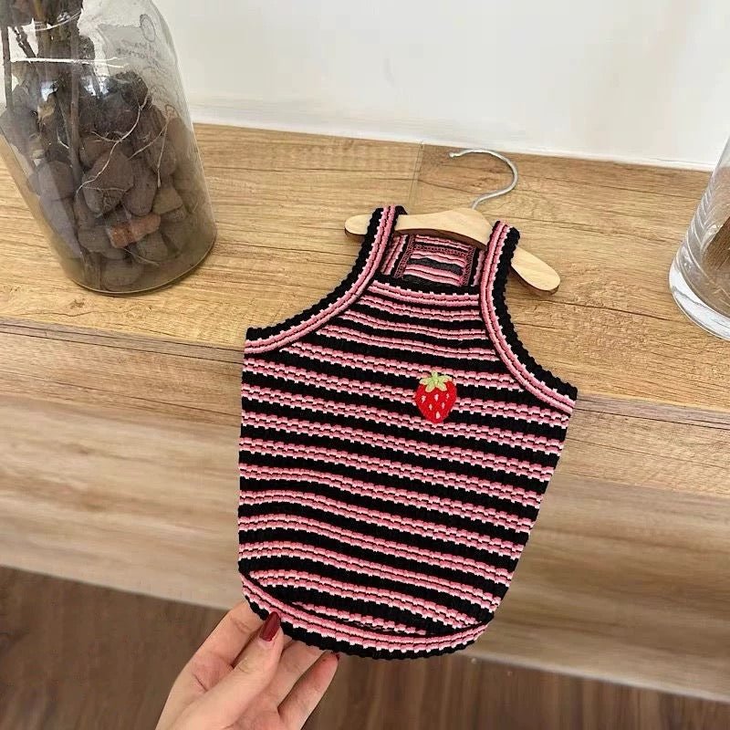 Fruit Striped Knit Tank - LIKE ME