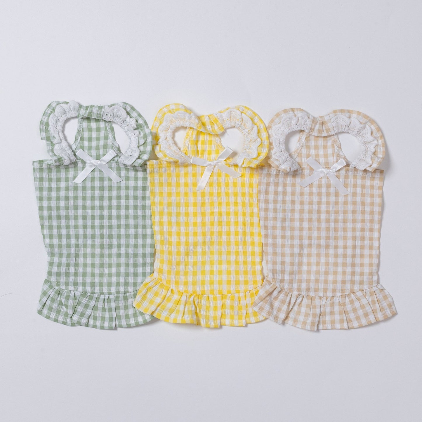 Gingham Check Frill One - piece - LIKE ME