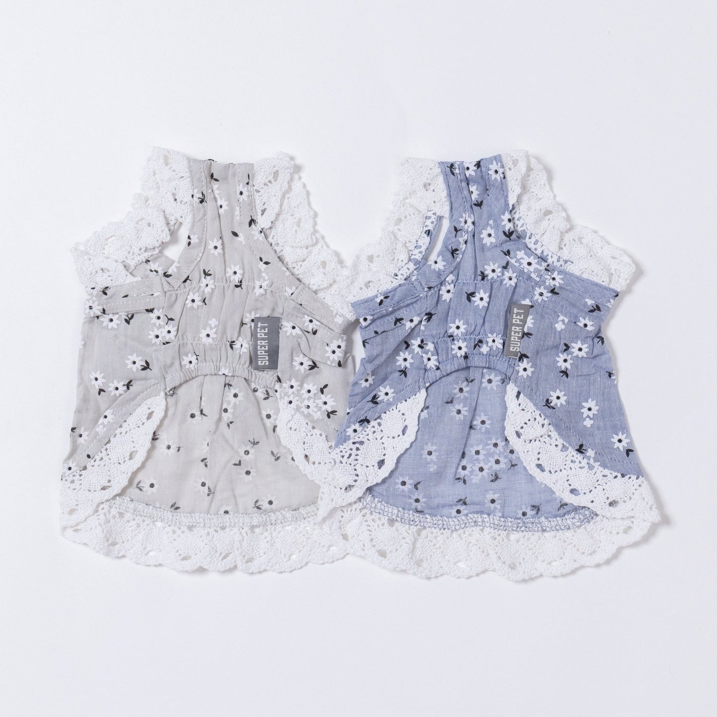 Lace Frill Flower Ribbon One - piece - LIKE ME