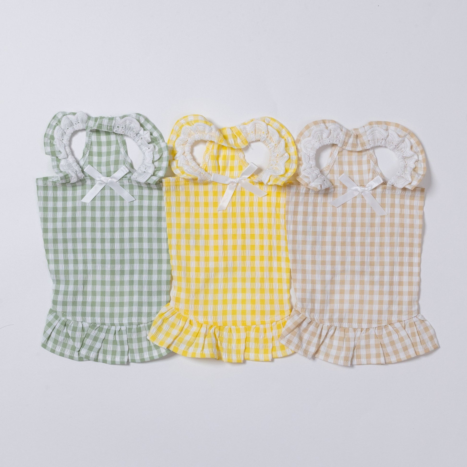 Gingham Check Frill One - piece - LIKE ME