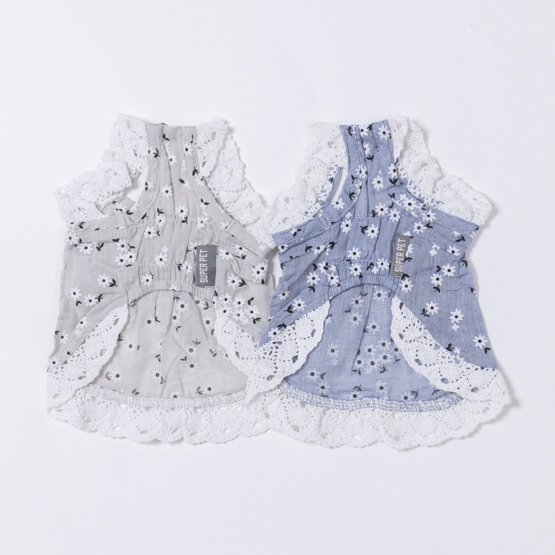 Lace Frill Flower Ribbon One - piece - LIKE ME